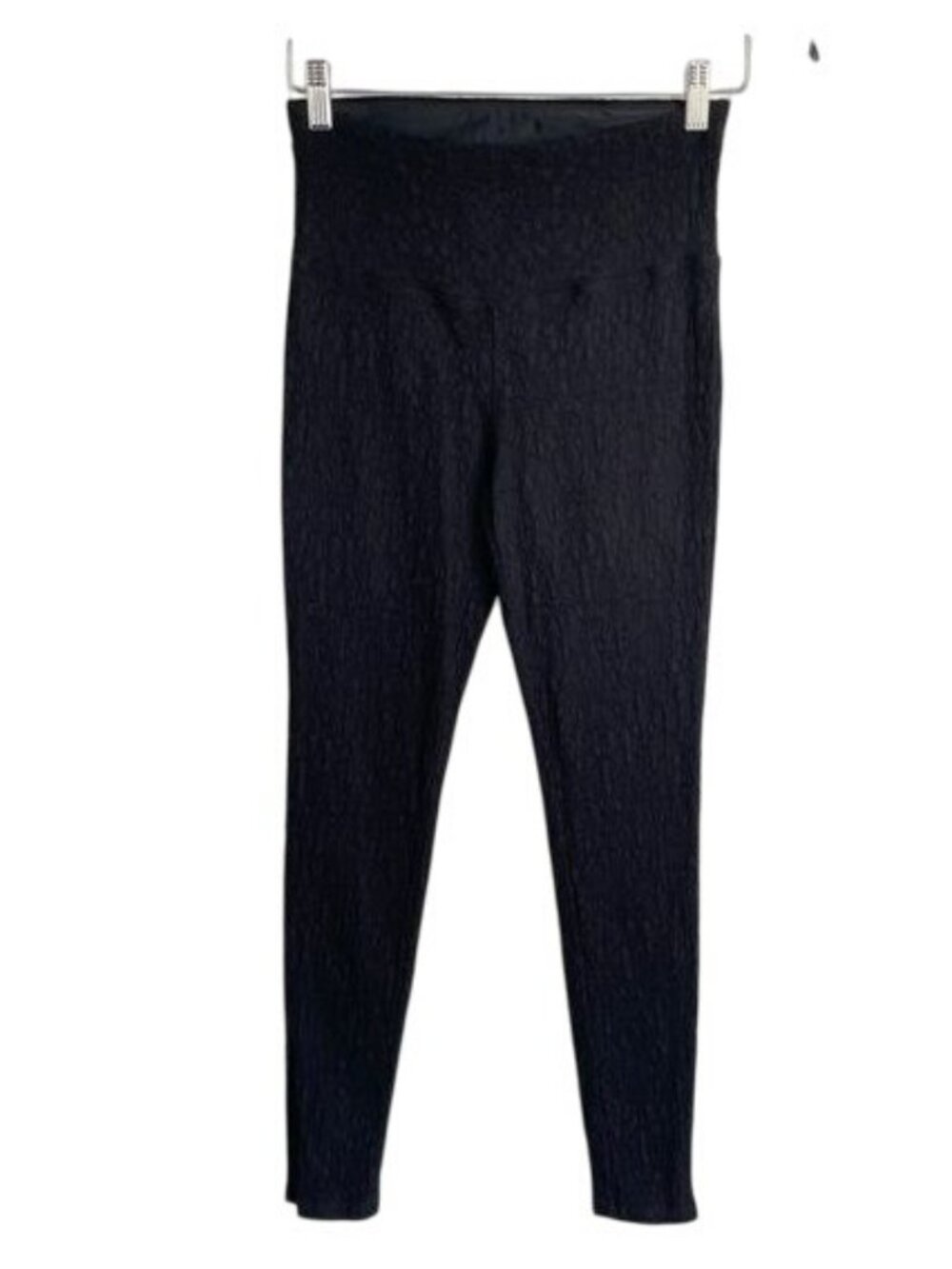Ruby Ribbon Textured Black Legging - M